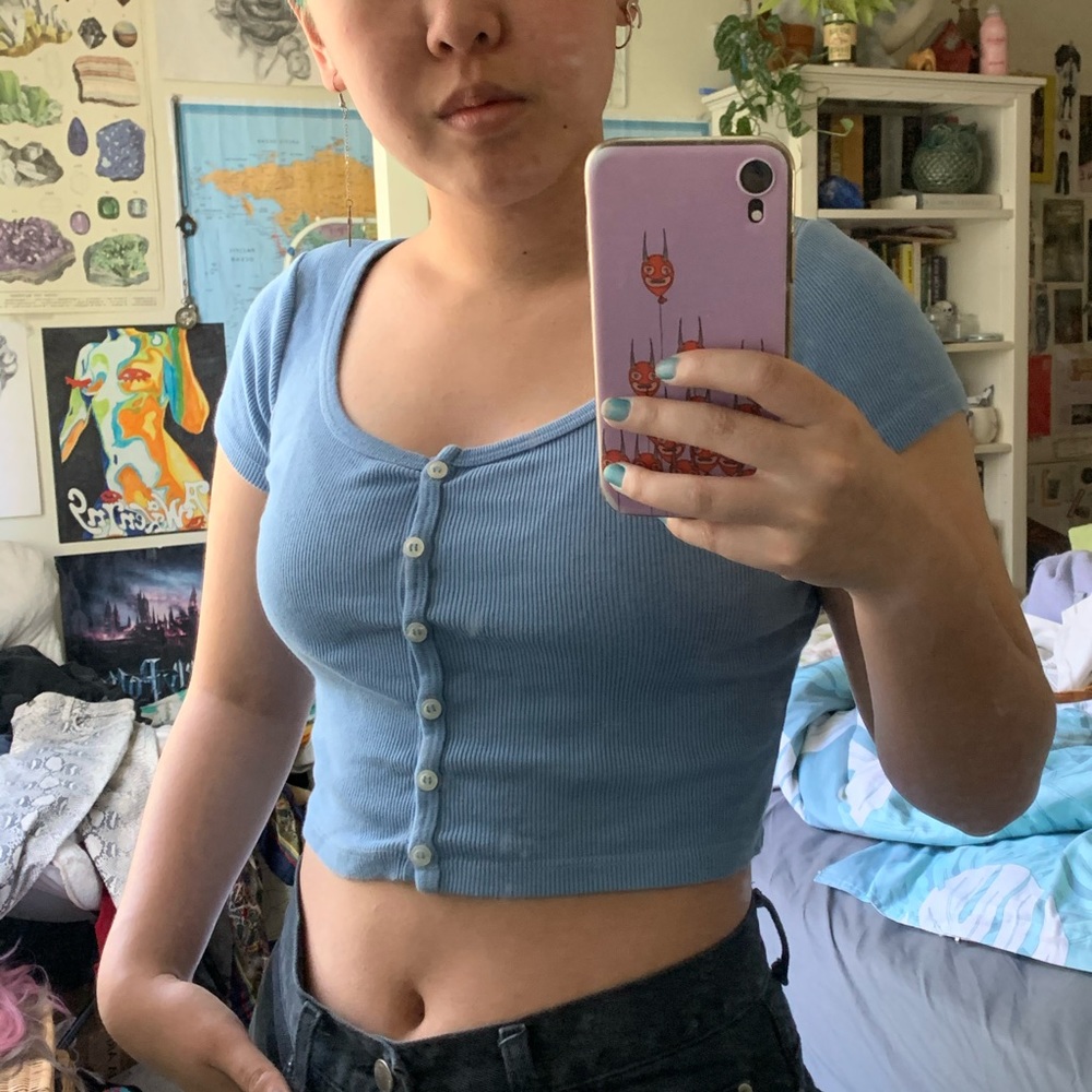 Periwinkle blue Brandy Melville Zelly top